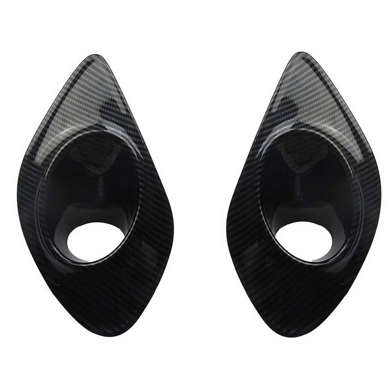 crosselec غطاء مصباح الضباب الأمامي crosselec لسيارة دودج تشارجر 2015 2016 2017 2018 2019 2020 2021 (ألياف كربونية سوداء) - Image 1